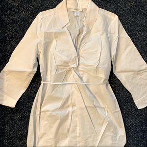 Motherhood Maternity White Dress Shirt